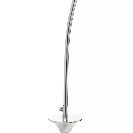 Hubert Satin Nickel Floor Lamp With Metal Base