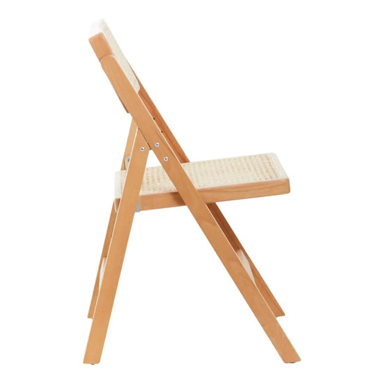 Cebu Beeach Wood Folding Dining Chair In Natural