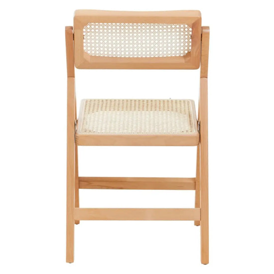 Cebu Beeach Wood Folding Dining Chair In Natural