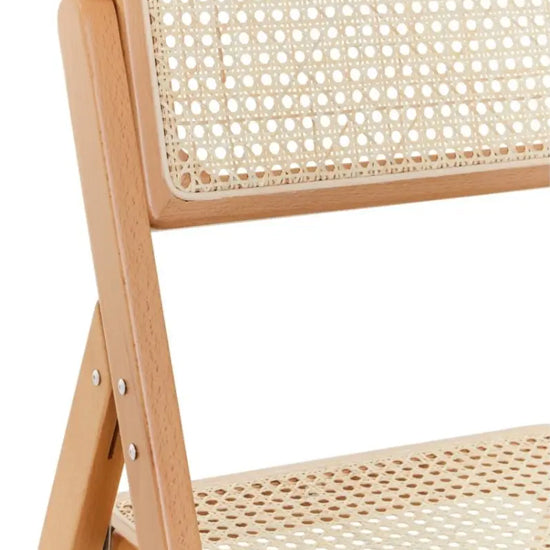 Cebu Beeach Wood Folding Dining Chair In Natural