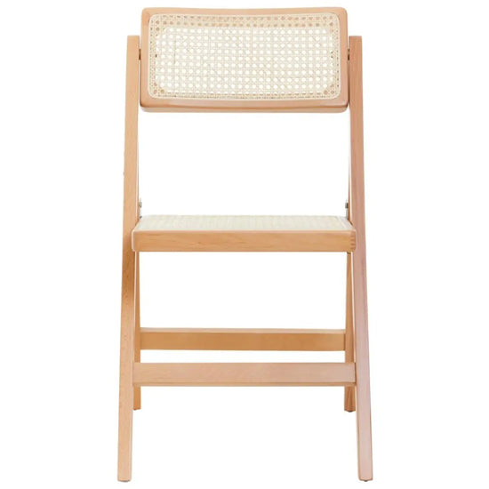 Cebu Beeach Wood Folding Dining Chair In Natural