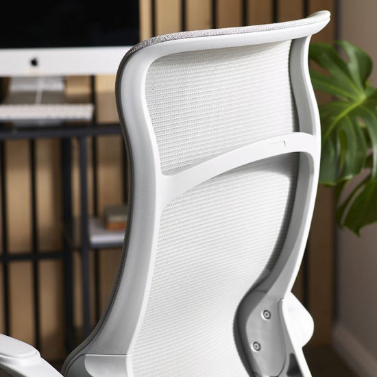 Archer Mesh Fabric Home And Office Chair In White