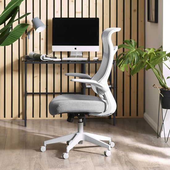 Archer Mesh Fabric Home And Office Chair In White