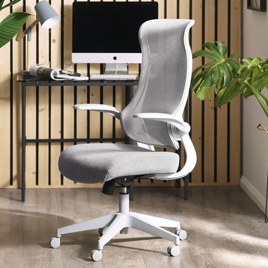 Archer Mesh Fabric Home And Office Chair In White