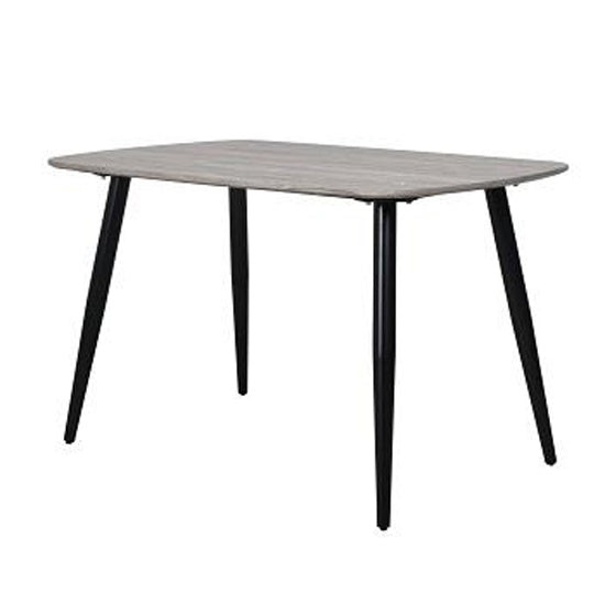 Aspen Rectangular Wooden Dining Table In Grey Oak Effect