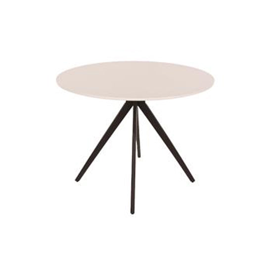 Aspen Round Wooden Dining Table In White