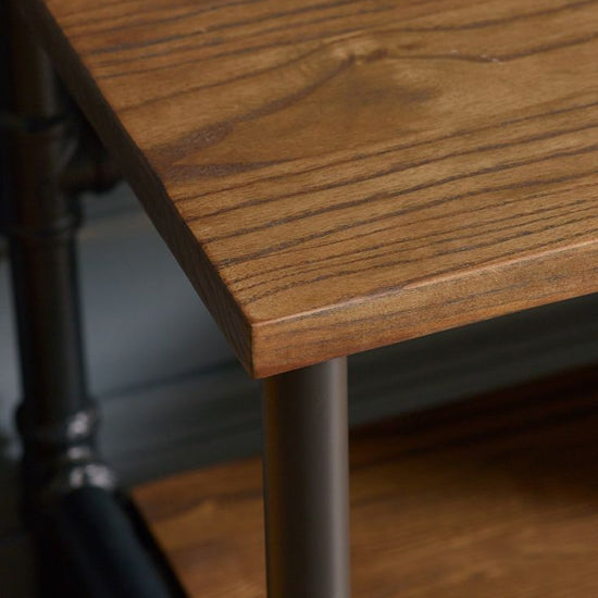 Boston Wooden Hallway Stand With Seating Bench In Walnut