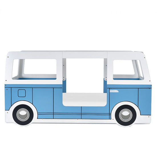 Campervan Wooden Children Bed In Light Blue