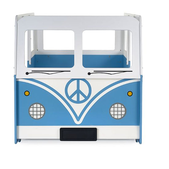 Campervan Wooden Children Bed In Light Blue