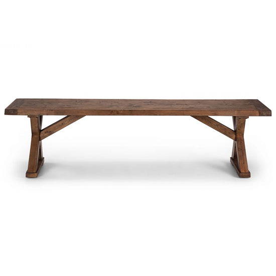 Chatsworth Wooden Dining Bench In Reclaimed Pine