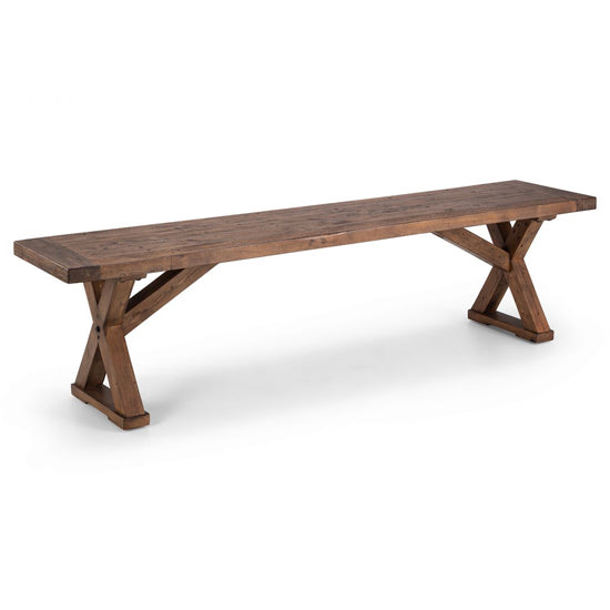 Chatsworth Wooden Dining Bench In Reclaimed Pine