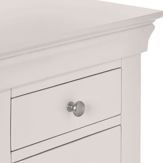 Clermont Dressing Table With 6 Drawers In Light Grey