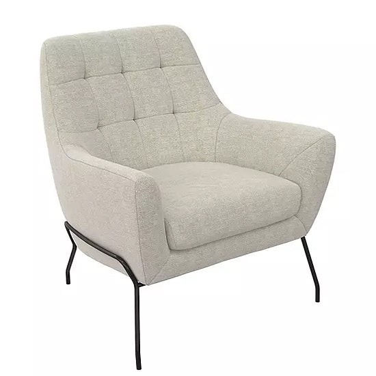 Brayden Chenille Fabric Bedroom Chair In Beige