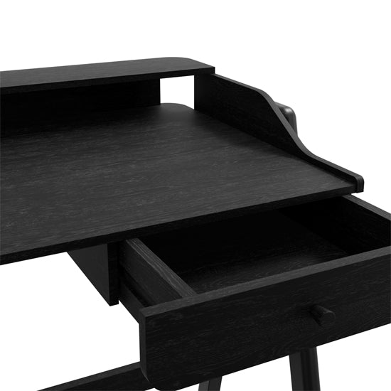 Lark Wooden Laptop Desk With 1 Drawer In Black