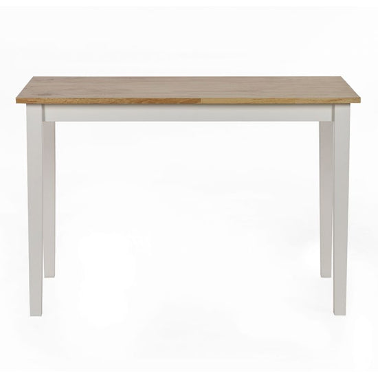 Linwood Small Wooden Dining Table In Natural And White