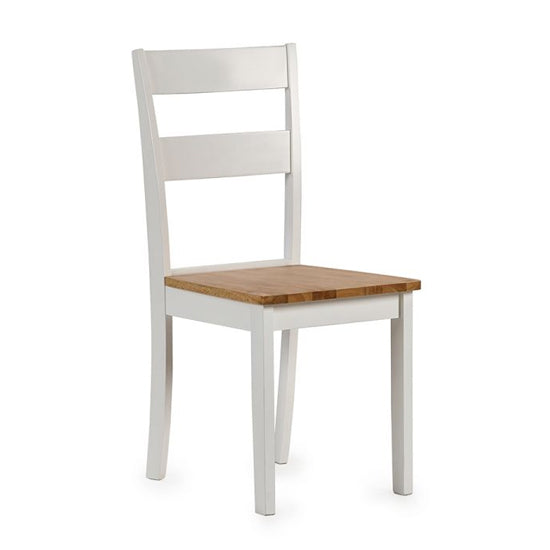 Linwood Wooden Dining Chair In Natural And White