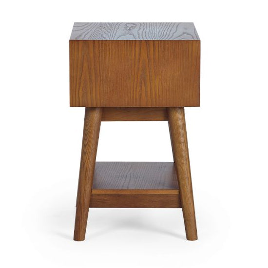 Lowry Wooden Side Table With 1 Drawer In Cherry