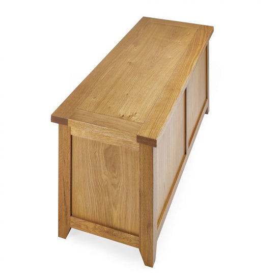 Mallory Wooden Hallway Storage Bench In Oak