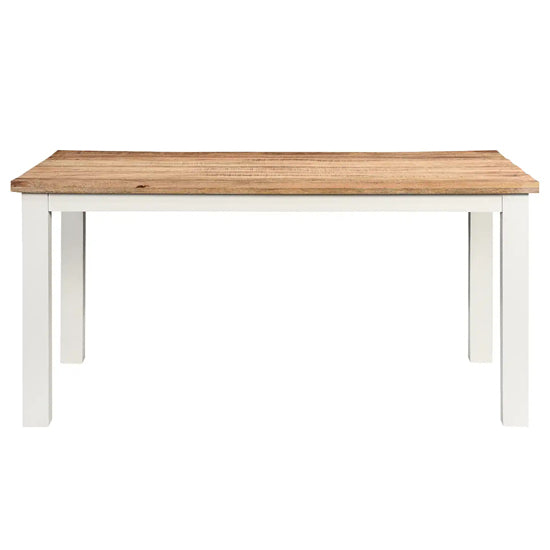 Alfie Solid Mango Wood Dining Table In Oak