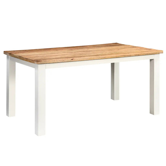 Alfie Solid Mango Wood Dining Table In Oak