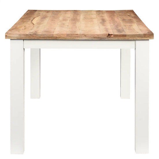 Alfie Solid Mango Wood Dining Table In Oak