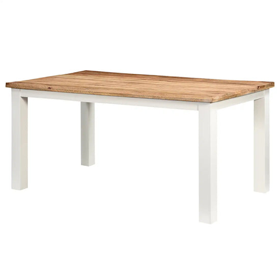 Alfie Solid Mango Wood Dining Table In Oak