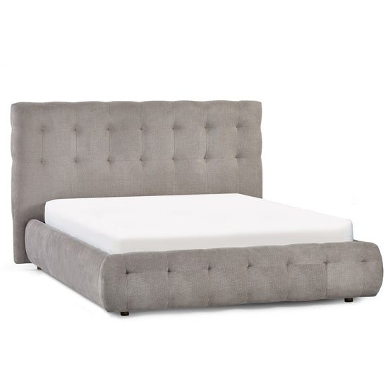 Odette Wooden Double Bed In Light Taupe