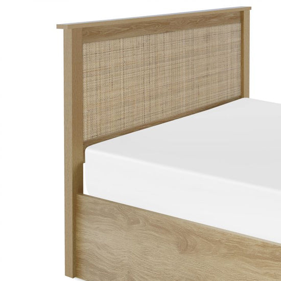 Padstow Wooden Ottoman Double Bed In Oak