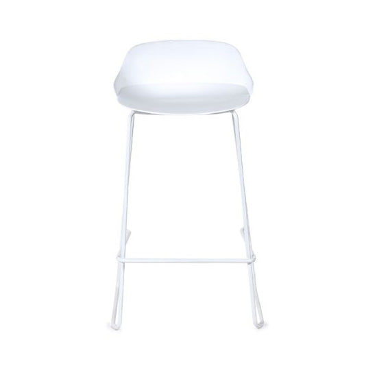 Rocco Plastic Bar Stool In White