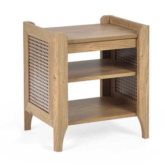 Sydney Wooden Lamp Table With Removable Shelf In Oak