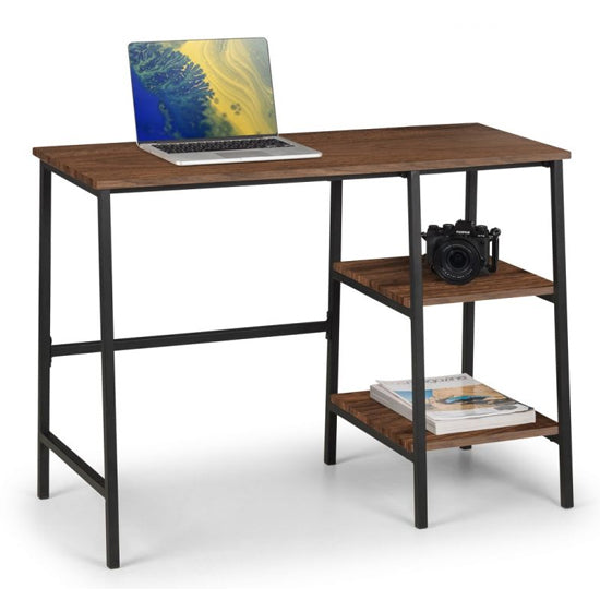 Tribeca Wooden Laptop Desk In Walnut