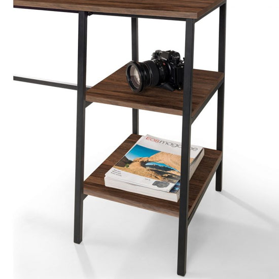 Tribeca Wooden Laptop Desk In Walnut