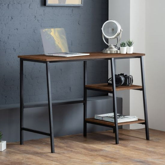 Tribeca Wooden Laptop Desk In Walnut