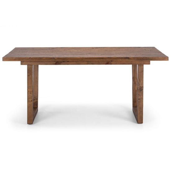 Woburn Reclaimed Pine Wood Dining Table In Rustic Pine