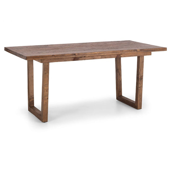 Woburn Reclaimed Pine Wood Dining Table In Rustic Pine