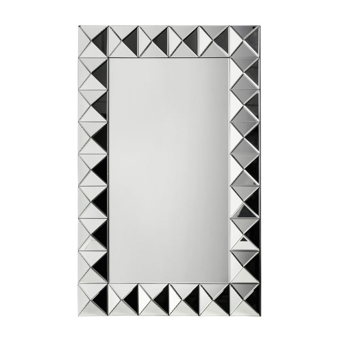 Wikera Wall Bedroom Mirror In 3D Effect With Bevelled Edges