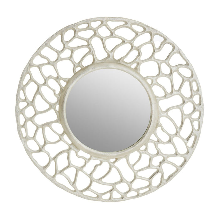 Templar Wall Bedroom Mirror In Silver Frame Fusion Effect