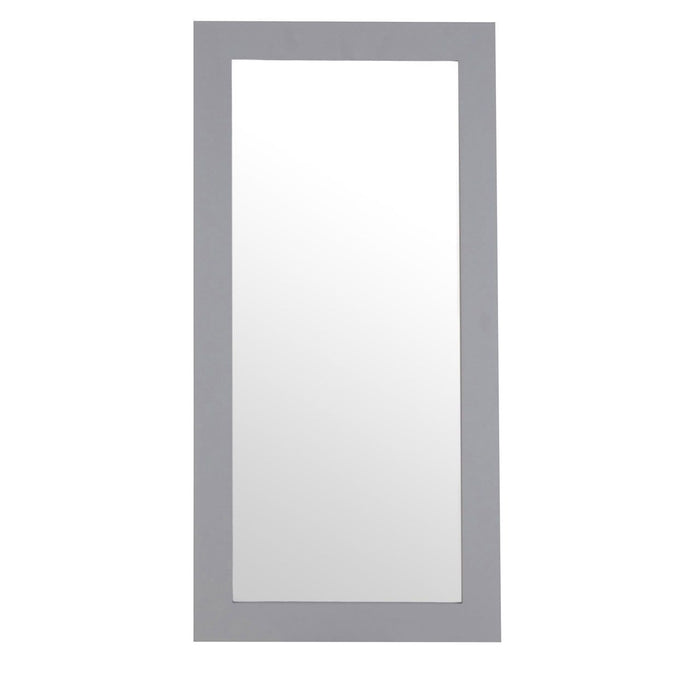 Milo Wall Bedroom Mirror In Grey Wooden Frame