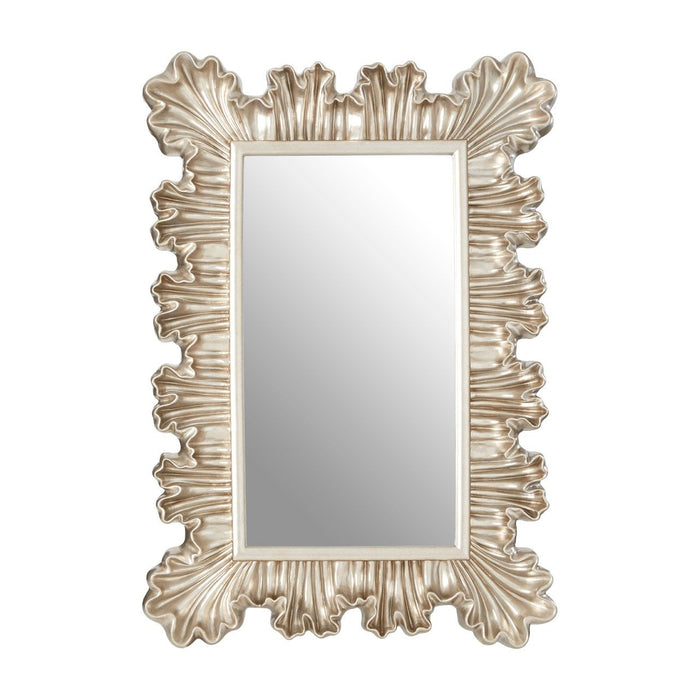 Chiyoka Clamshell Design Wall Bedroom Mirror In Champagne