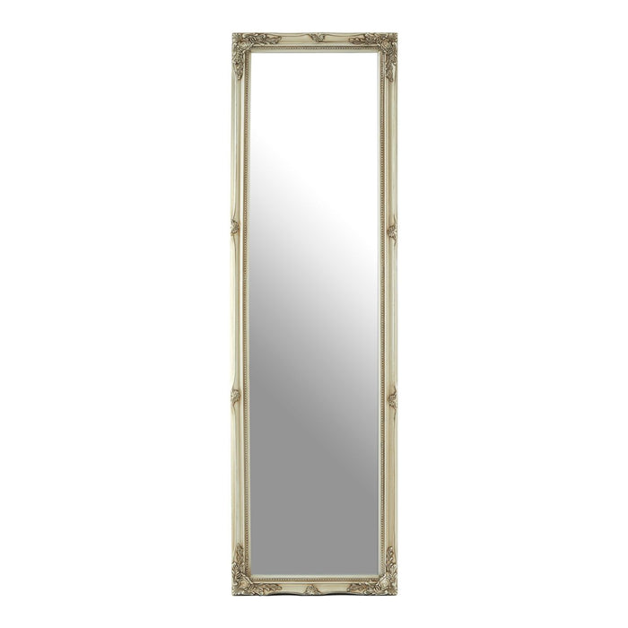 Zelma Wall Bedroom Mirror In Champagne Wooden Frame