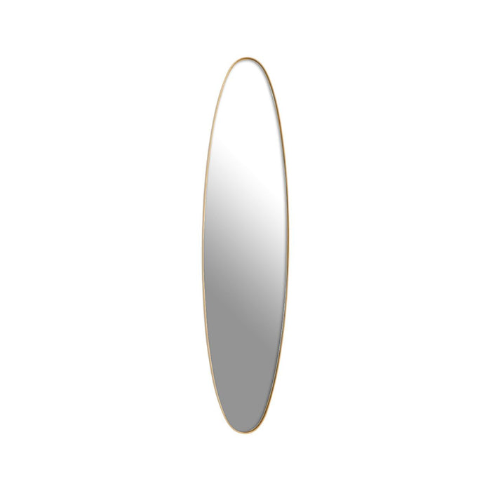 Torino Large Oval Wall Mirror With Gold Frame