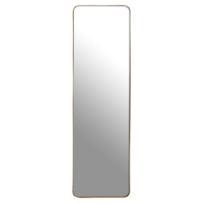 Candi Rectangular Wall Mirror With Gold Metal Frame