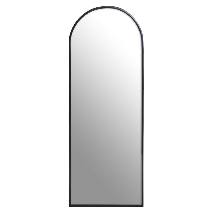 Cona Arched Wall Mirror With Black Metal Frame