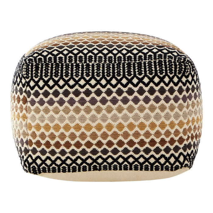 Bosie Fabric Inca Pouffe In Multi-Colour