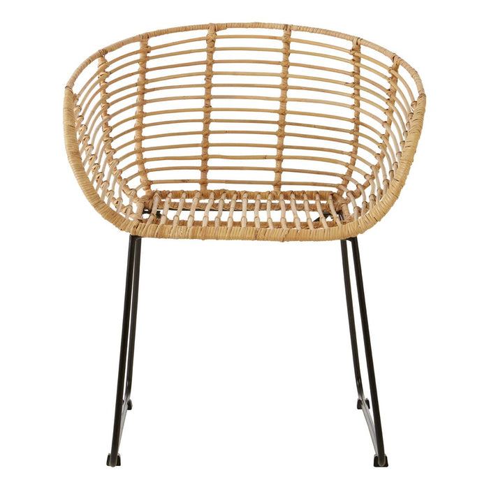 Lagom Round Kubu Rattan Bedroom Chair In Natural