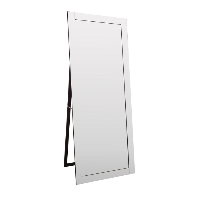 Kensington Bevelled Edge Floor Standing Mirror In Black