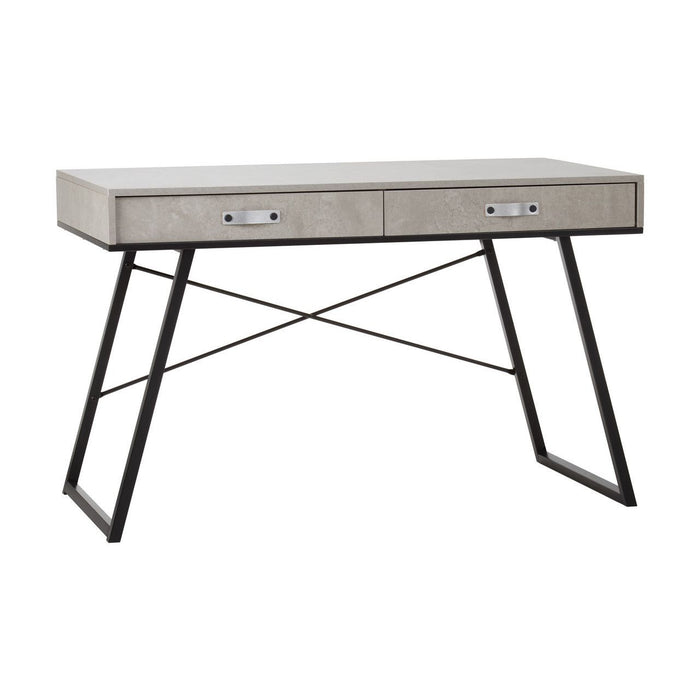 Bradbury Computer Desk With 2 Drawers In Concrete Effect