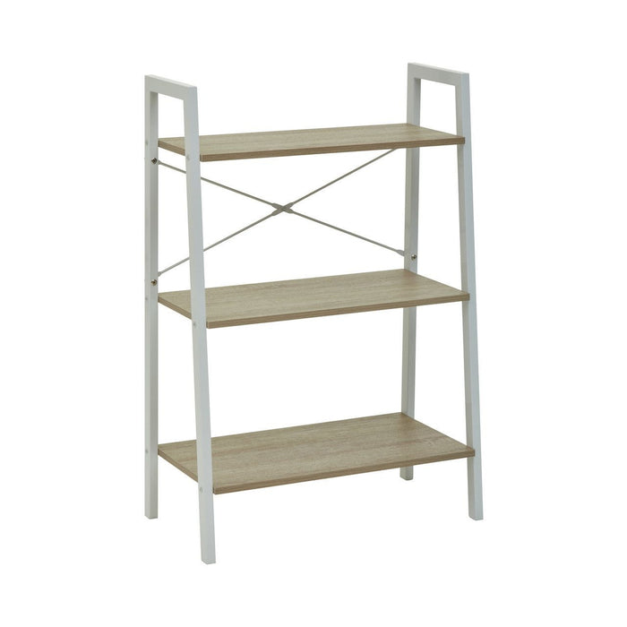 Bradbury Wooden 3 Tier Shelving Unit In Grey Oak