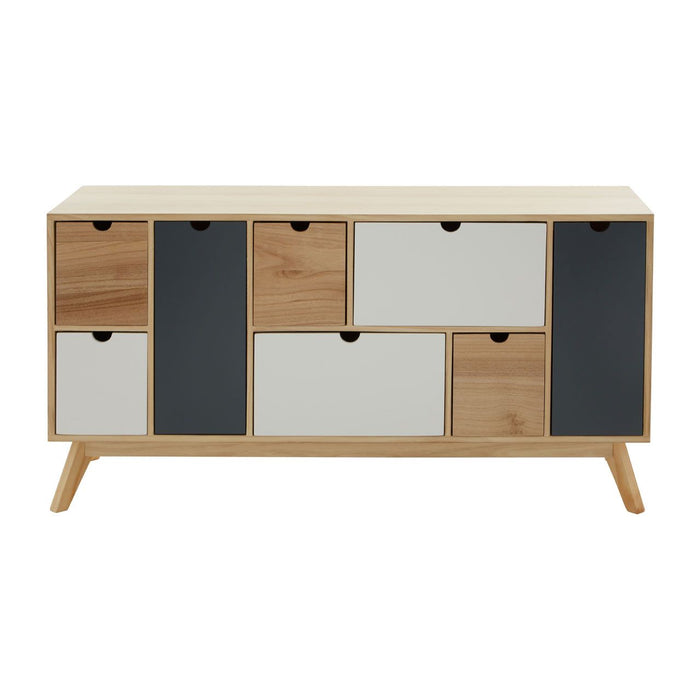 Watson Wooden Sideboard In Natural With 6 Drawers