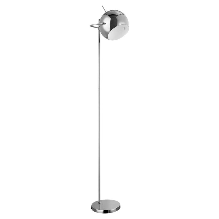 Gretorn Ball Design Shade Floor Lamp In Chrome